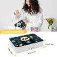 thumbnail image 5 of Panda Jewelry Organizer Box: PU Leather, with Removable Compartment, Portable - Jewelry Box and Organizer Box, 5 of 6