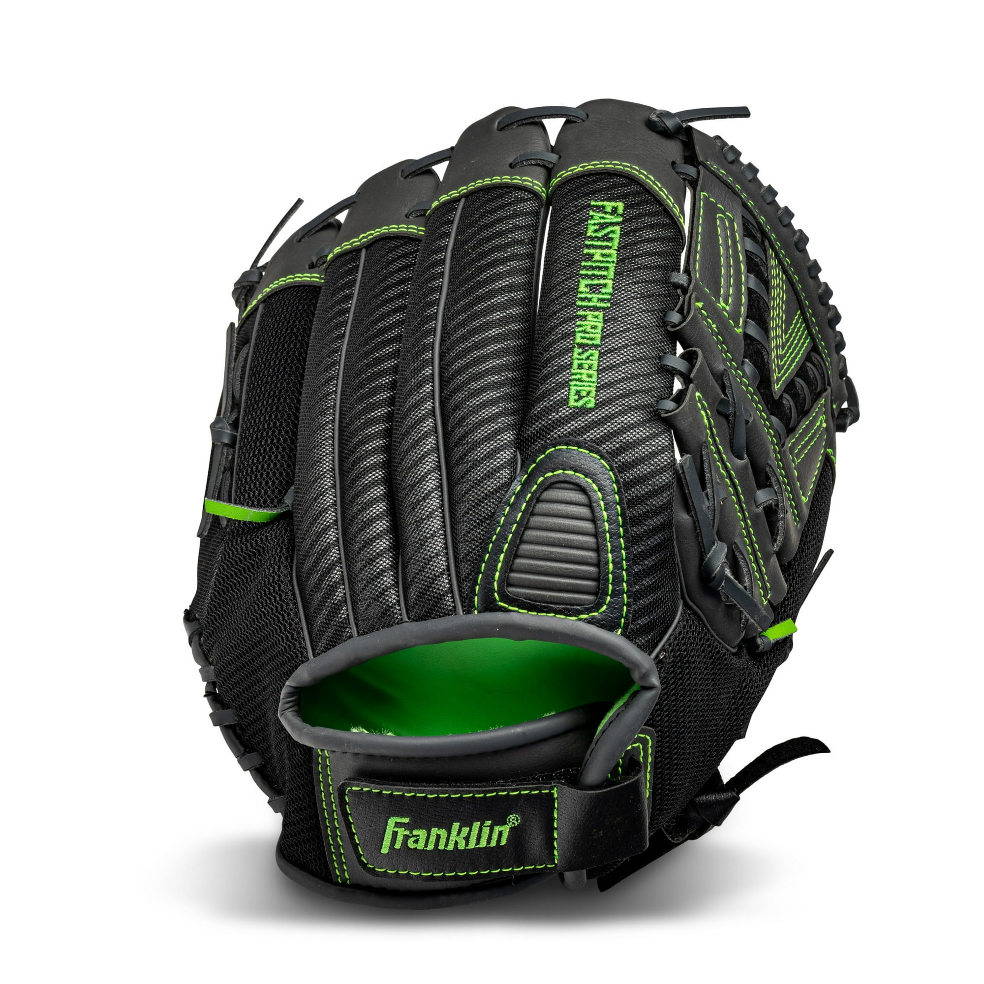 Franklin Sports Fastpitch Pro Softball Glove, 11 in, Lime Green, Right Hand Throw
