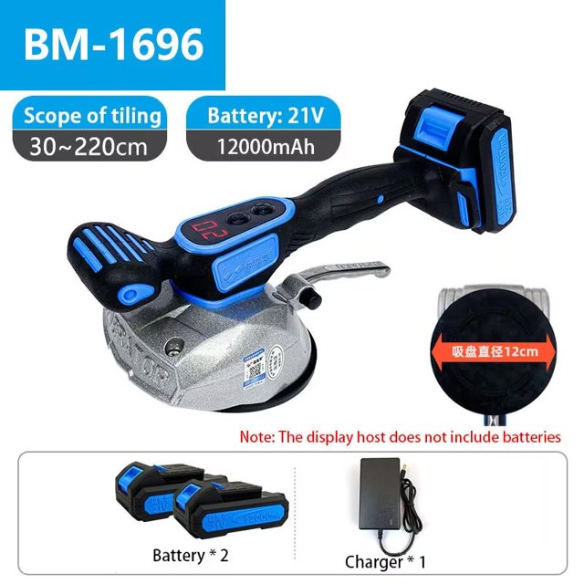 Electric Tile Vibrator Suction Cup Automatic Floor Vibrator Laying Leveling Tool Tile Laying Machine Adjustable ,Easy to Use