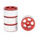thumbnail image 4 of llantas metálicas de 1 pulgada para coches RC Crawler 1/24 y 1/18 Axial SCX24 AX24 FCX24 Enduro24 TRX4M, 5 radios estrechos, color rojo., 4 of 5