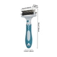 thumbnail image 3 of Pet Grooming Rake, Metal Comb and Flea Comb for Cats and Dogs, Double-Sided Dematting Tool, Extra-Wide Deshedding Brush for Long Hair Pets, 3 of 5