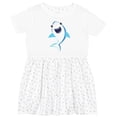 thumbnail image 3 of Inktastic Cute Shark, Little Shark, Blue Shark, Sea Animal Girls Toddler Dress, 3 of 5