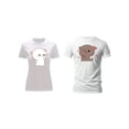 thumbnail image 2 of Playera Blusa Duo De Bubu y Dudu Besos De Corazones Diseños Divertidos Color Blanco Talla Chica Marca Emil SaEs, 2 of 4