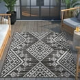 thumbnail image 3 of Well Woven Medusa Cascade Modern Tribal Grey 5'3" x 7'3" Indoor Outdoor Area Rug, 3 of 3