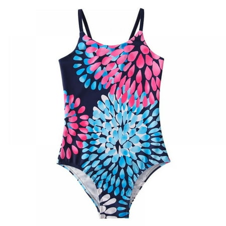 

GYRATEDREAM Girls One Piece Swimsuits Dot Print Swimwear Beach Bathing Suit 2-8 Years