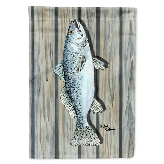 Carolines Treasures 8496-FLAG-PARENT Fish Trout Flag multicolor