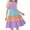 Purple, variant on 7-8 Years Little Girls Dress Sleeveless Casual Twirl Dresses Print Sundress