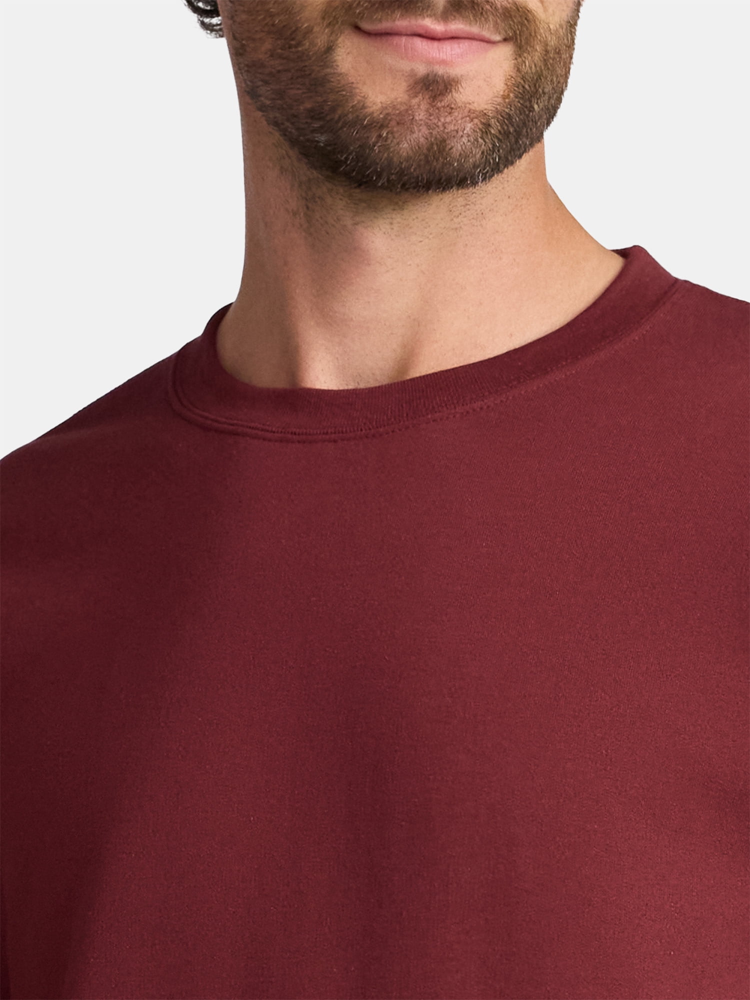 Athletic Works Men's and Big & Tall Men's Fleece Crewneck Sweatshirt, Sizes XS-5XLT