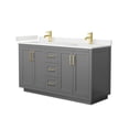 thumbnail image 7 of Wyndham Collection WCF292960DGDGTUNSMXX Miranda 60" Free Standing Double Basin Vanity Set, 7 of 7