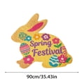 thumbnail image 3 of TIELUTT 2026 Easter Bunny Shaped Welcome Mat Absorbent Non and Durable Easter Mat Velvet Warm Lightweight Blanket Large Bedroom Rugs No Throw Blanket Small Rugs for Classroom Rugs for Kids Rooms, 3 of 7