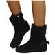 thumbnail image 5 of NECHOLOGY Botas Mujer Adulto Femenino Zapatos Botines para mujer Cremallera Tacones gruesos Botas retro Zapatos Transpirable Corto Botas de mujer (Black, 9.5), 5 of 6