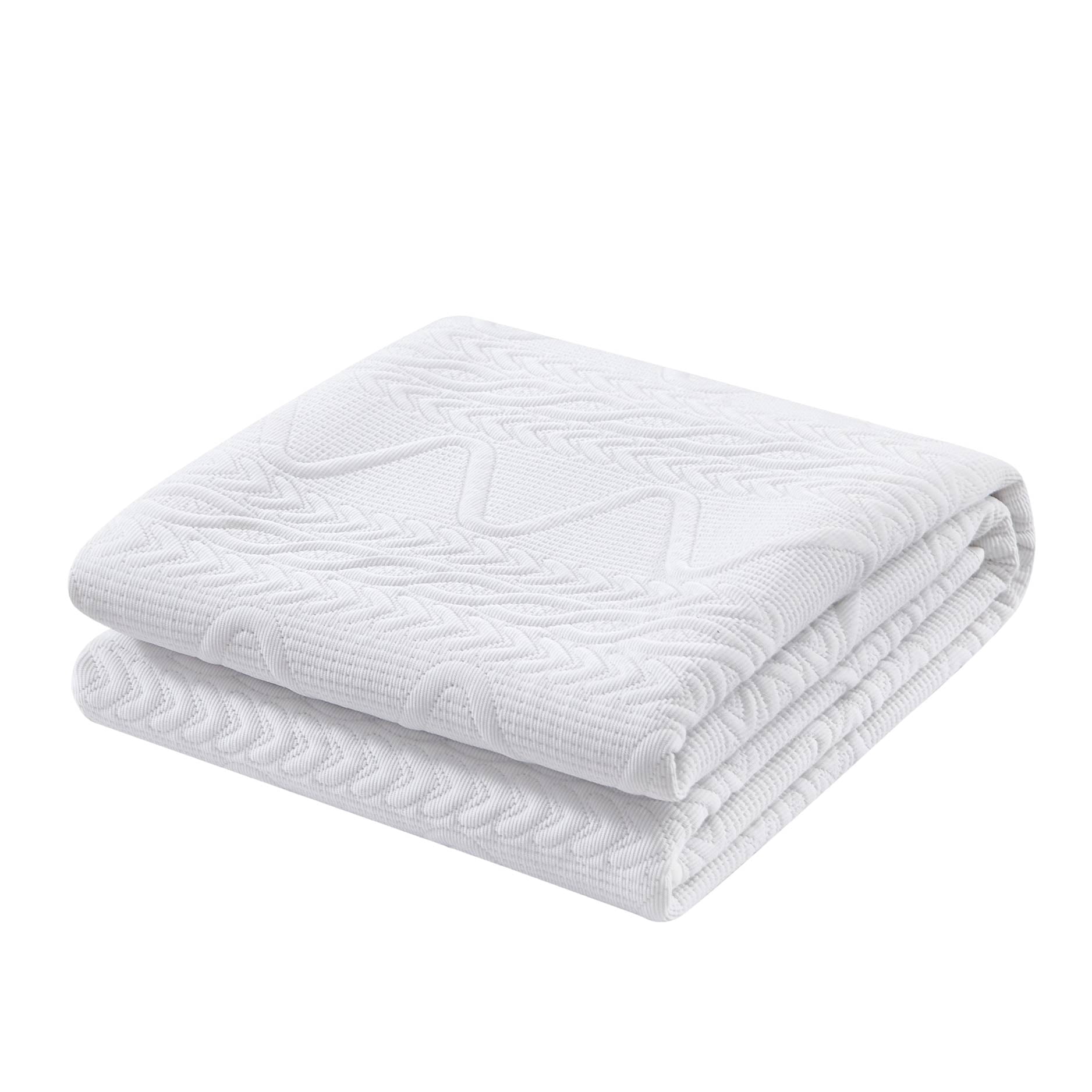 Mainstays Stitched Corded Quilt, White, Full/Queen Bedding