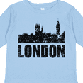 thumbnail image 4 of Inktastic London England City Skyline with Grunge Boys or Girls Long Sleeve Toddler T-Shirt, 4 of 5