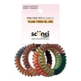 thumbnail image 1 of Ligas para cabello Scunci Conair diseño de espiral multicolor 4 pzas, 1 of 4