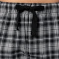 thumbnail image 2 of Pantalón para dormir IZOD de franela tejida para hombre, color gris, a cuadros, talla L, 2 of 5