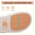 thumbnail image 4 of LongBay Slippers for Women Memory Foam Open Toe Slide Indoor House Shoes Slip On Bedroom Comfy Gift, 4 of 6