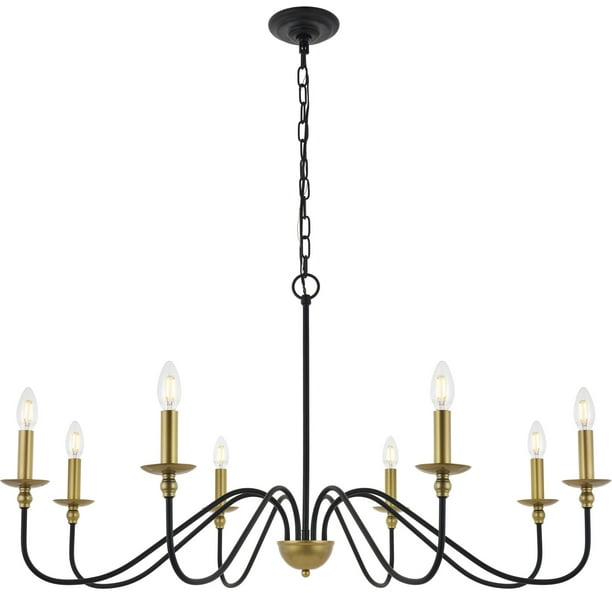 Elegant Lighting Ld5006d42 Rohan 8 Light 42" Wide Taper Candle