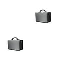 thumbnail image 4 of Moyic Almacenamiento ligero de CDDVD con asa fácil de transportar Organizador Estuche de CD Soporte de carpeta de tela Gris 80 piezas Gris 80 piezas 2Conjunto, 4 of 6