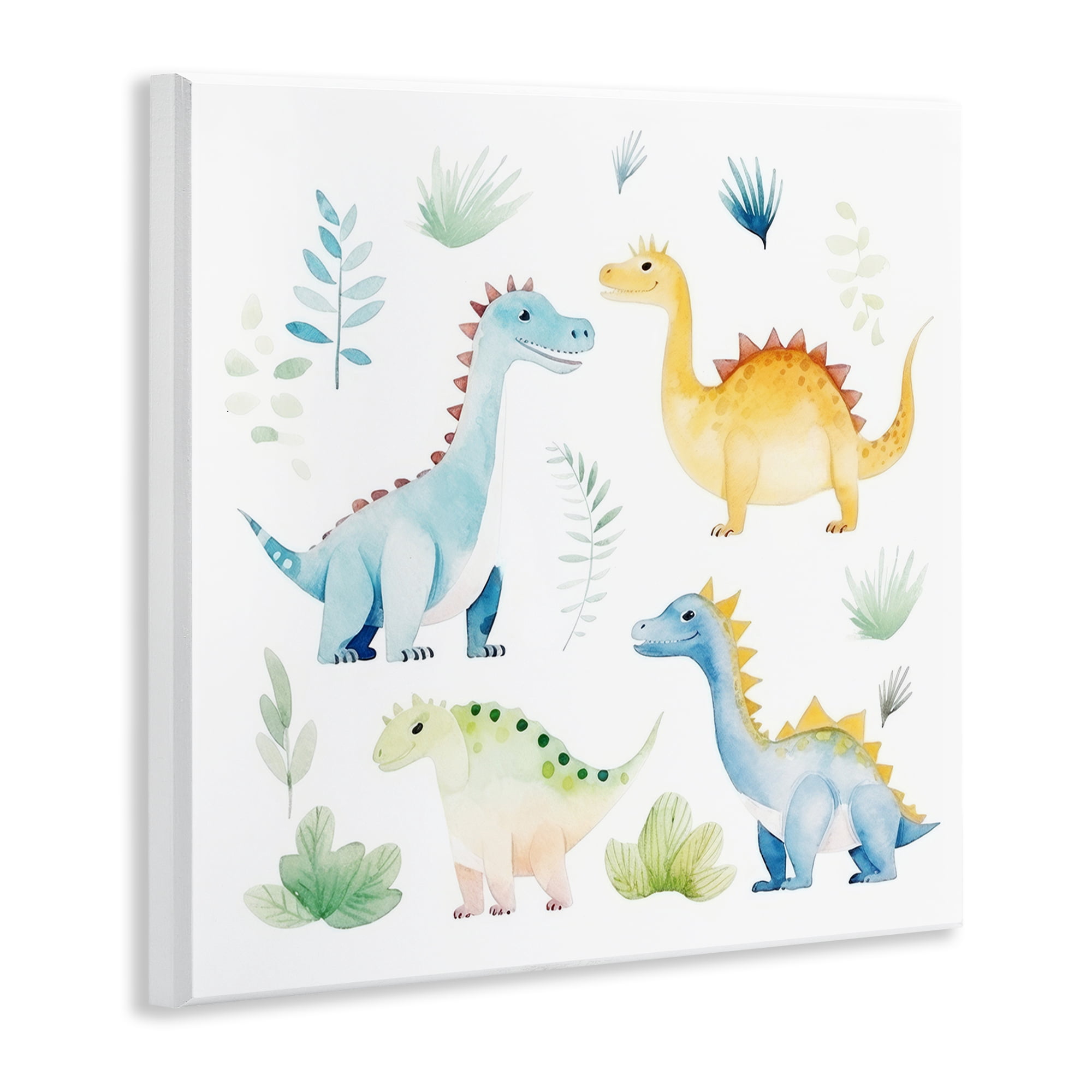 Stupell Industries Playful Dinosaur Wonderland Wall Plaque Art, design by Lazar Studio