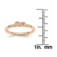 thumbnail image 3 of Sterling Silver Pink-Plated Infinity Symbol Ring, 3 of 7