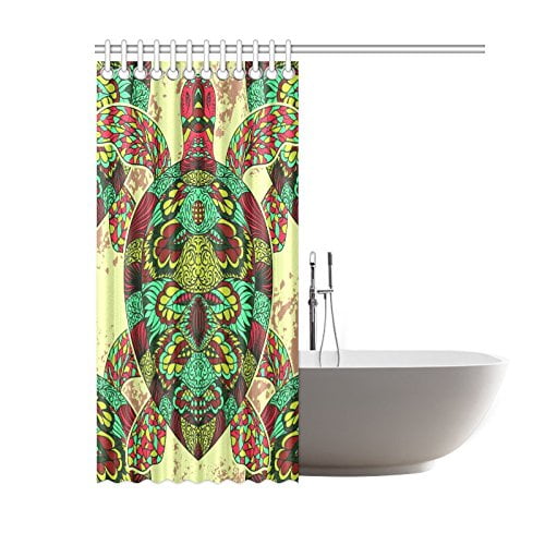 Gckg Underwater Sea Animal Turtle Shower Curtain Ethnic Tribal Gckg Underwater Sea Animal Turtle Shower Curtain Ethnic Tribal Mandala Tortoise Polyester Fabric Bathroom Sets 60x72 Inches
