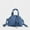 Dark Blue, variant on Vintage imitation denim women handbag small Boston bag Trend Designer female shoulder messenger bag PU Leather ladies totes