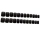 thumbnail image 1 of 24 Piezas de Uñas Cortas Falsas Mate, Uñas de Color Negro, Cubierta , Uñas Falsas, Consejos Artísticos, Conjunto para Bodas, Fiestas, N 02 Colco Puntas de arte de uñas falsas, 1 of 7