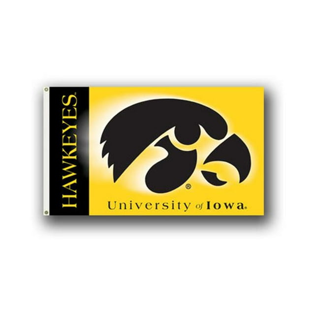 Bsi Products 92024 2 Faces 3 Pi X 5 Pi Drapeau W/Grommets - Iowa Hawkeyes