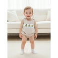 thumbnail image 6 of BemeyourBBs Thanksgiving Baby Boy Overalls Plaid Embroidery Turkey Romper, 6 of 9
