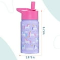 thumbnail image 4 of Wildkin Kids 14 oz Stainless Steel Water Bottle (Unicorn), 4 of 7