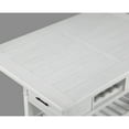 thumbnail image 2 of Counter Height Dining Table, White Finish, With Storage, Wine Rack, Rectangular Wooden Furniture Style Drawers, Shelf,, 2 of 2