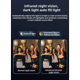 thumbnail image 4 of Cámara para deportes al aire libre 1080P, antivibración, WiFi, visión nocturna infrarroja, lente de reducción de ruido, parpadea 180 ° Cámara de Acción Zoom Óptico 10x, 4 of 4