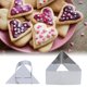 thumbnail image 5 of Molde triangular de acero inoxidable para mousse de pastel (4 x 7 cm), ideal para ensaladas, pasteles y repostería. Resistente, antioxidante, apto para lavavajillas, ideal para aperitivos y postres., 5 of 8