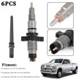 thumbnail image 4 of 6 Pcs Injecteur de Carburant sur Rail Commun 0445120255 Compatible avec Dodge Ram 2500 20032004 Cummins, 4 of 12