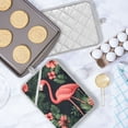 thumbnail image 5 of Yayeee Pot Holders Kitchen Heat Resistant with Pocket 7"x9.8" Cotton Oven Cooking Hot Pads, Red Flamingo Pattern, 5 of 7