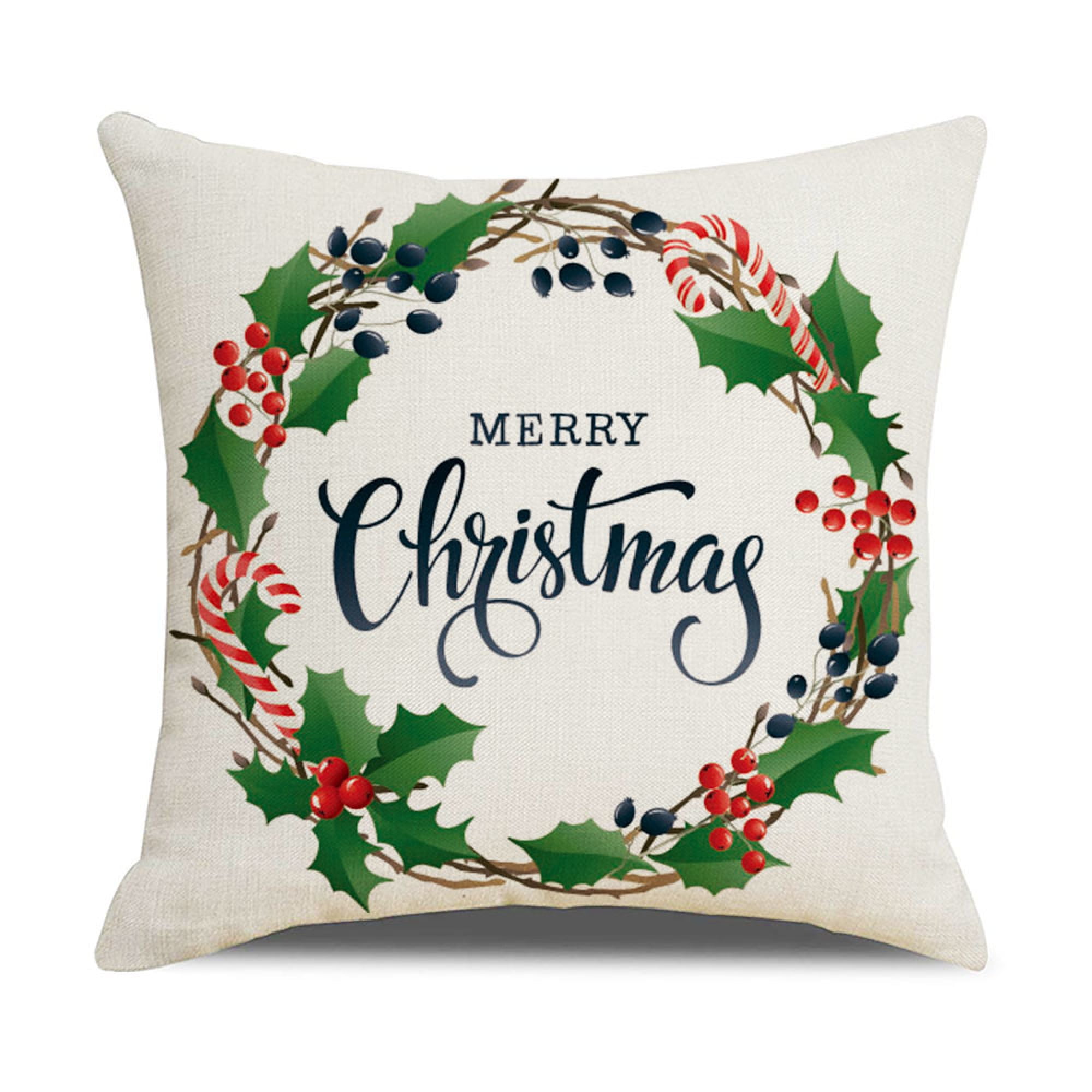 Christmas Cushion Covers Exquisite Printing Xmas Case For 超格安一点