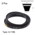 thumbnail image 2 of Uxcell A-1180 V-Belts Drive Belt 1180mm Inner Girth Rubber for Power Transmission 2 Pack, 2 of 6