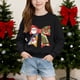 thumbnail image 4 of Sudadera sin capucha para niños, con estampado navideño, cuello redondo, manga larga, forro polar, para niños de talla mediana a grande, blusa de poliéster para niños., 4 of 6