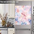 thumbnail image 4 of Dailycode Dishwasher Magnet Cover Magnetic Fridge Door Cover Home Kitchen Decor, Watercolor Bow and Rose Flower, 23"x 26", 4 of 6