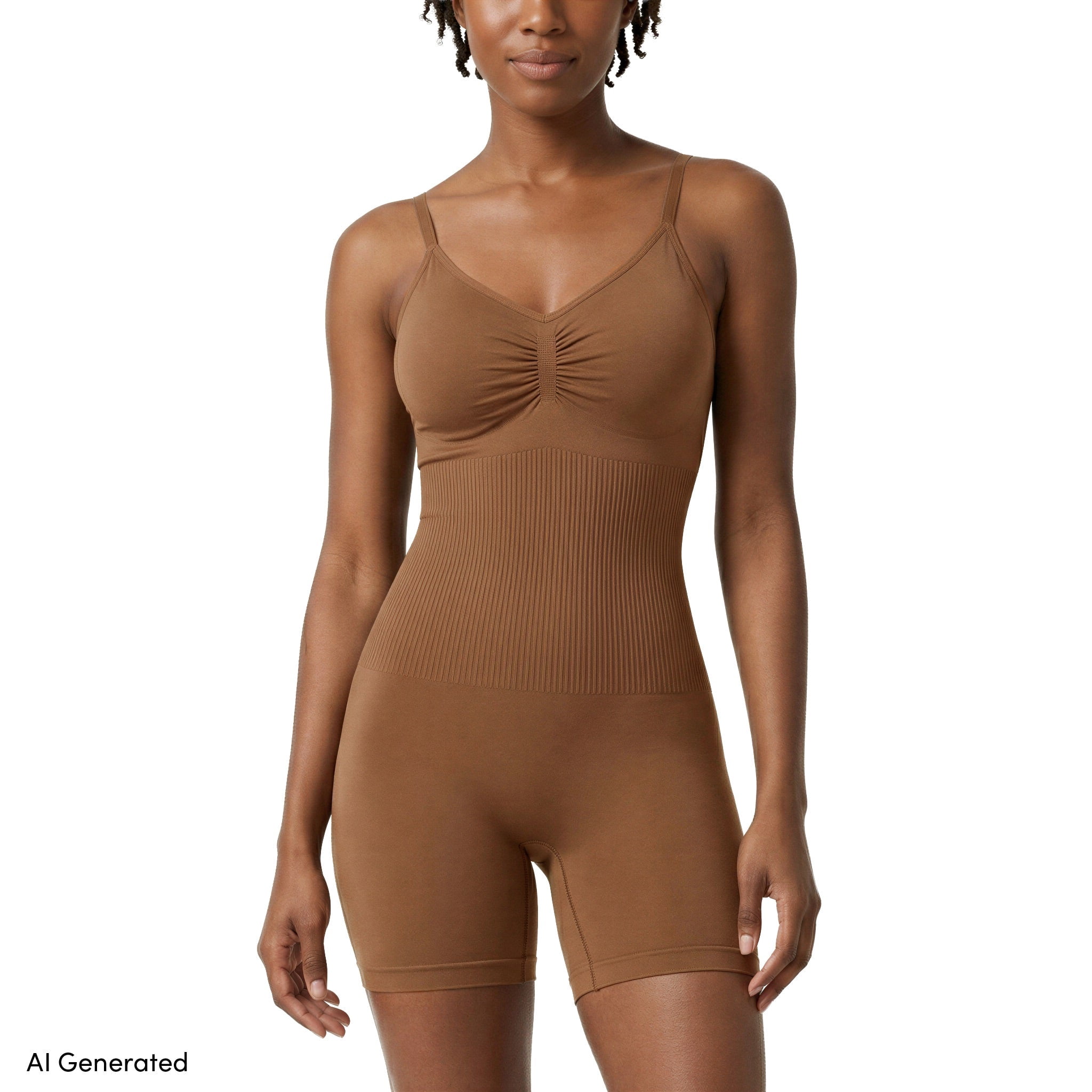 Comfort by Real Women's Seamless Mid-Thigh Shaping Bodysuit