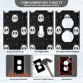 thumbnail image 5 of Switch Panel Switch Decoration 2.76x4.53x0.28 Inches Duplex Outlets Switch Plate Wall Plates Living Room Kitchen Bedroom Study Switches Cartoon Black Panda Face, 5 of 8