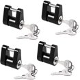 thumbnail image 1 of HSHDLDF Black Trailer Hitch Coupler Lock Dia 1/4 Inch 3/4 Inch Span for Tow Boat RV Truck Car's Coupler Keyed Alike (4 Pack Black), 1 of 7