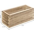 thumbnail image 5 of MyGift Rustic Torched Wood Magnetic Organizer Bins, Set of 3, 5 of 5
