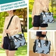 thumbnail image 5 of Penguins Grids Cooler Bag Lunch Bag Soft Cooler Cooling Tote Insulated Lunch Box for Adult Men Women, 5 of 6