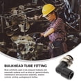 thumbnail image 4 of MasteelfCA 2pcs Bulkhead Tube Fitting Copper Quick Connect Air Hose Fitting Connector, 4 of 7