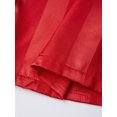 thumbnail image 6 of AIGUR Family Matching Satin Pajamas Set Stripe Long Sleeve Lapel Button Down Tops Pants Holiday Pajamas Sleepwear, 6 of 10