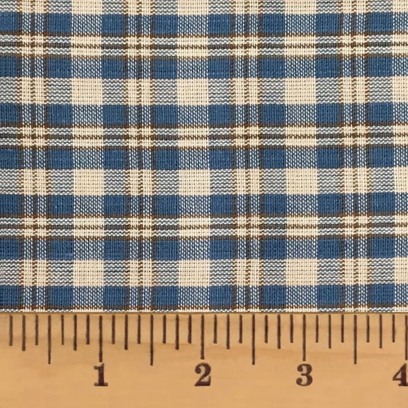 JCS Vintage Blue 3 Homespun Cotton Fabric Sold by the Yard