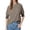 Dark Gray, variant on Women's Plus Size Loose Fit Round Neck Puff Sleeve Long Tee Stylish Comfortable Casual Top