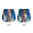 thumbnail image 3 of Gukieu Starry Sky Cloud Dog Print Women's Sports Shorts with Drawstring Elastic Waistband for Running, Yoga, Fitness-X-Large, 3 of 7