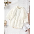 thumbnail image 3 of Bagilaanoe Newborn Baby Girl Knitted Rompers Long Sleeve Bodysuit 3M 6M 12M 18M Infant Fall One Piece Jumpsuit, 3 of 9